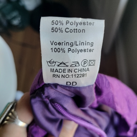 Vintage Chic Asymmetrical Purple Dress ART - Picture 6 of 8